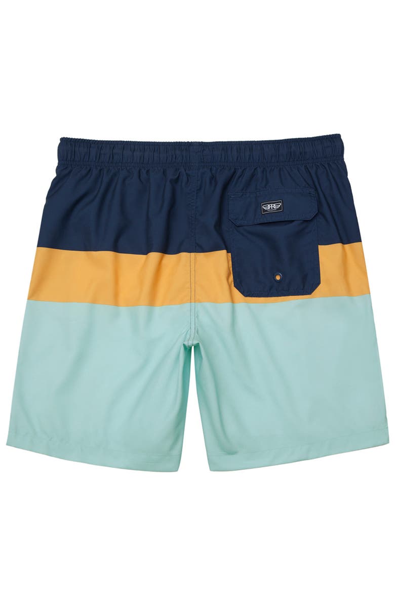 Rokka&Rolla All-Day Comfort Mesh-Lined Swim Trunks, Alternate, color, Navy Mustard