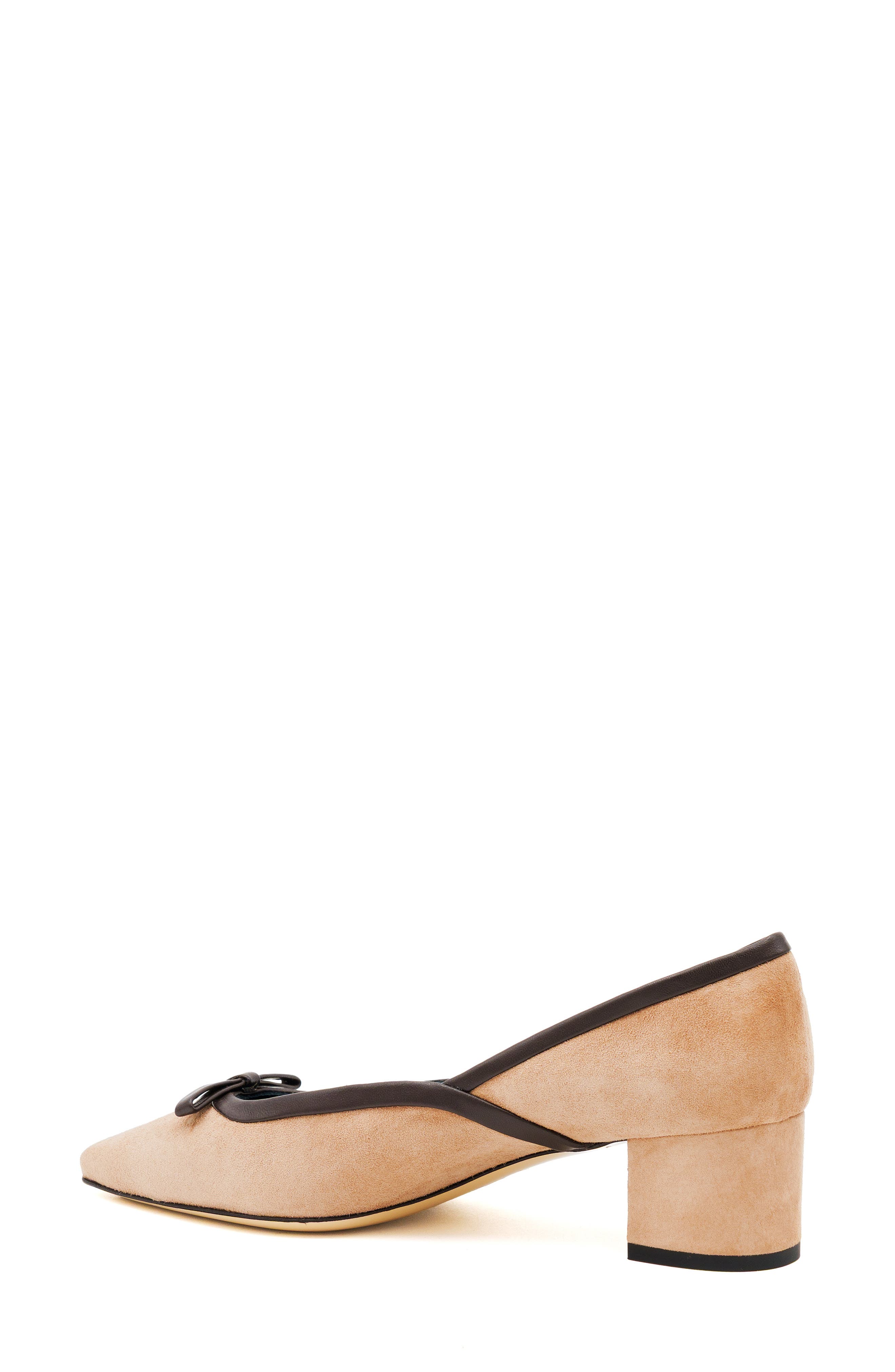 Pagliuzza Leather Pump, Alternate, color, SAFARI/ EBONY