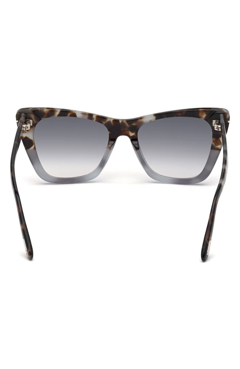 TOM FORD Poppy 53mm Cat Eye Sunglasses, Alternate, color, 