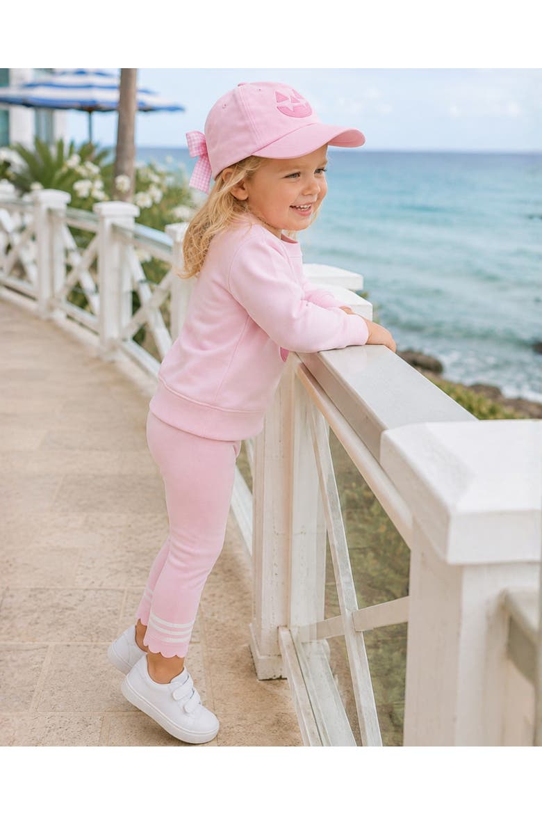 Jack-O-Lantern Bow Baseball Hat, Alternate, color, Pink