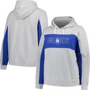 PROFILE Women's Profile Heather Gray Los Angeles Dodgers Plus Size Pullover Jersey Hoodie
