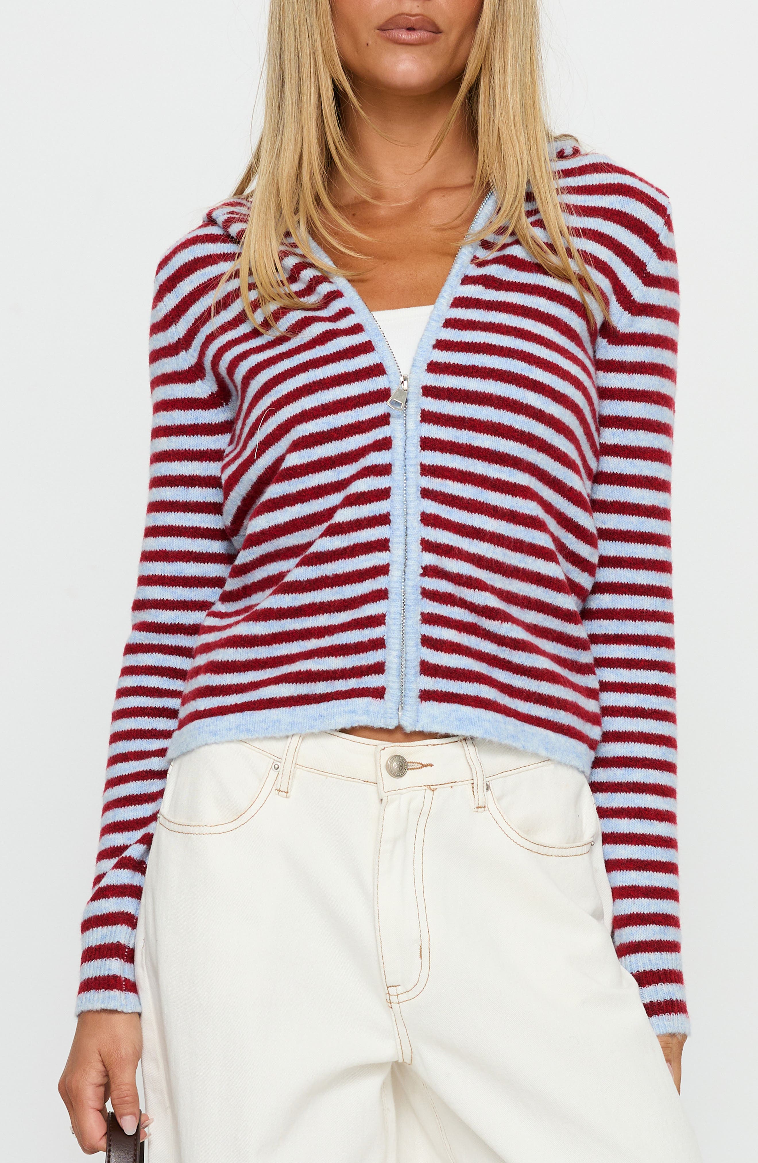 selected BLUE / RED STRIPE