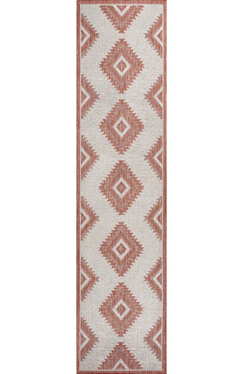 Lior Geometric Moroccan Diamond Indoor/Outdoor Area Rug