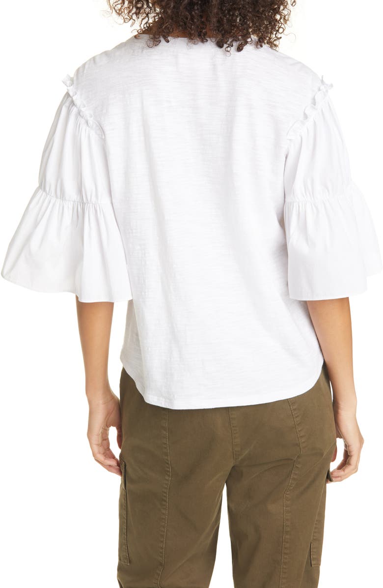 Cinq à Sept Hailey Ruffle Sleeve Top, Alternate, color,
