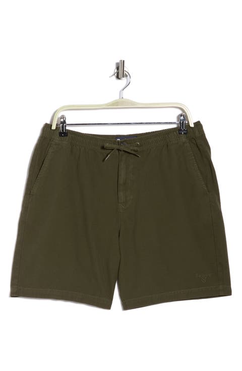 Relaxed Fit Cotton Oxford Cloth Drawstring Chino Shorts