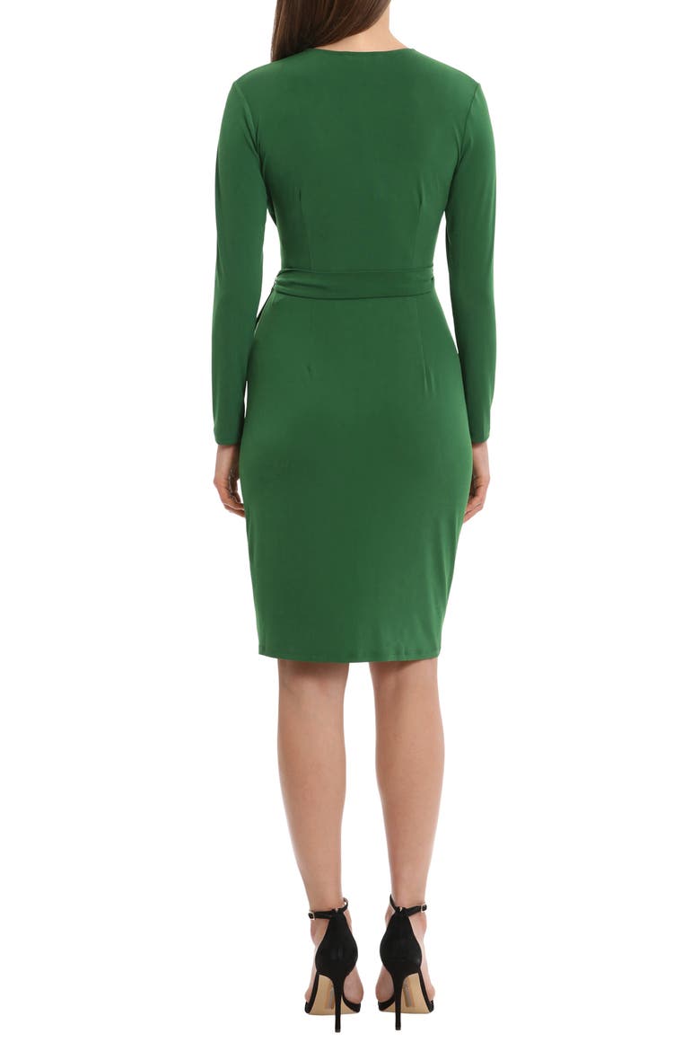 Matte Jersey Long Sleeve Wrap Dress, Alternate, color, FORMAL GARDEN