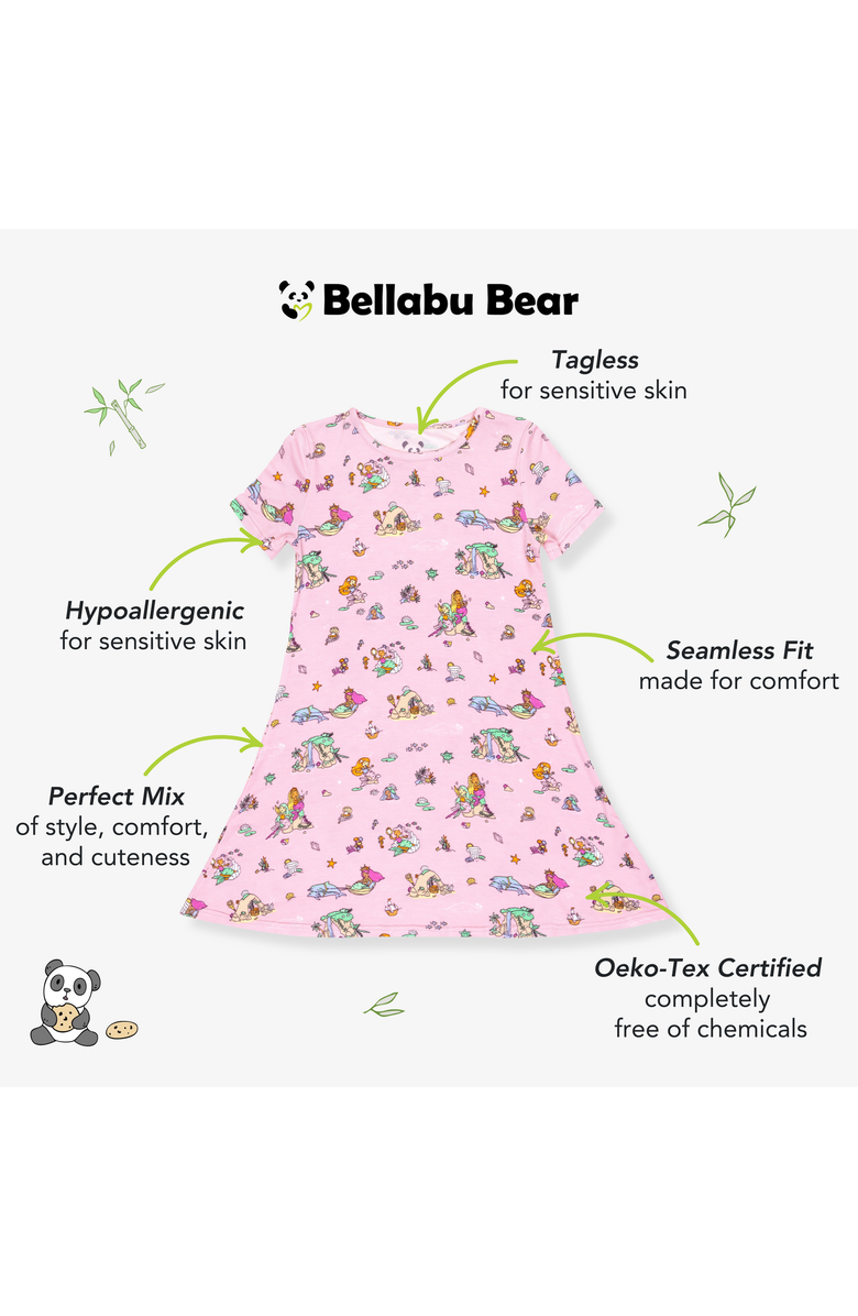 Bellabu Bear Kids' Mermaid Lagoon Short Sleeve Dress, Alternate, color, Mermaid Lagoon