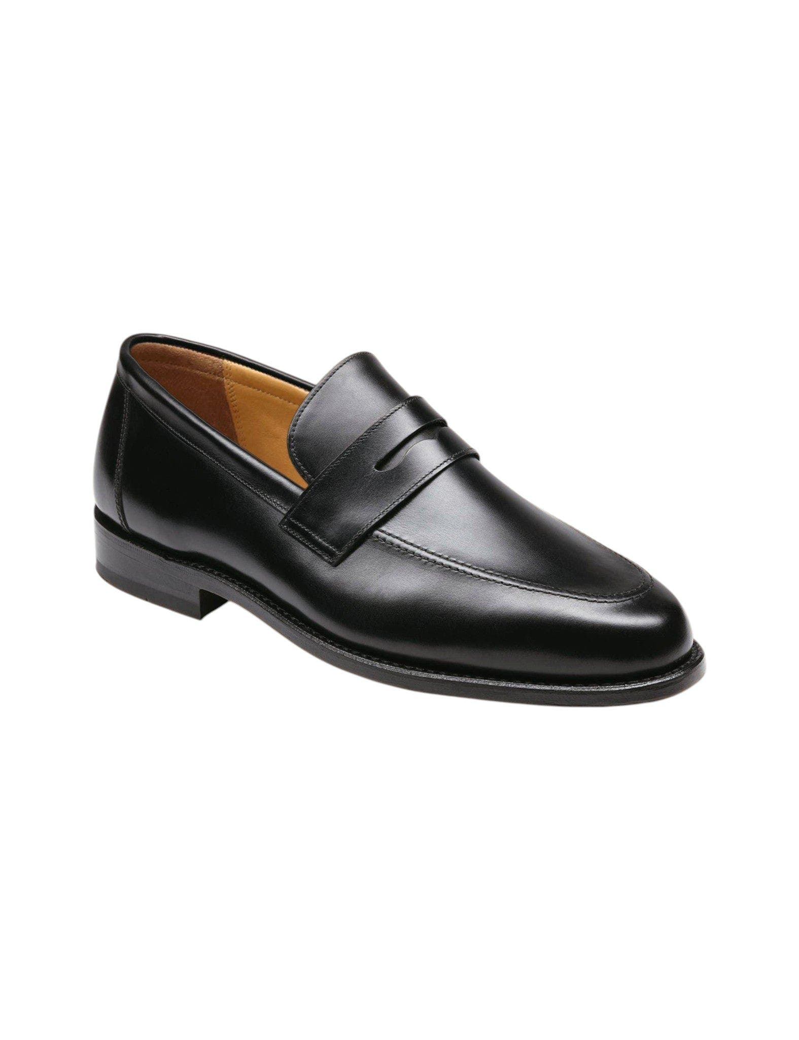 Leather Penny Loafer, Alternate, color, Black