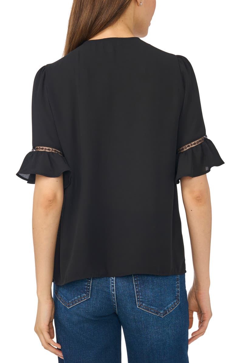 CeCe Lace Ruffle Top, Alternate, color, 
