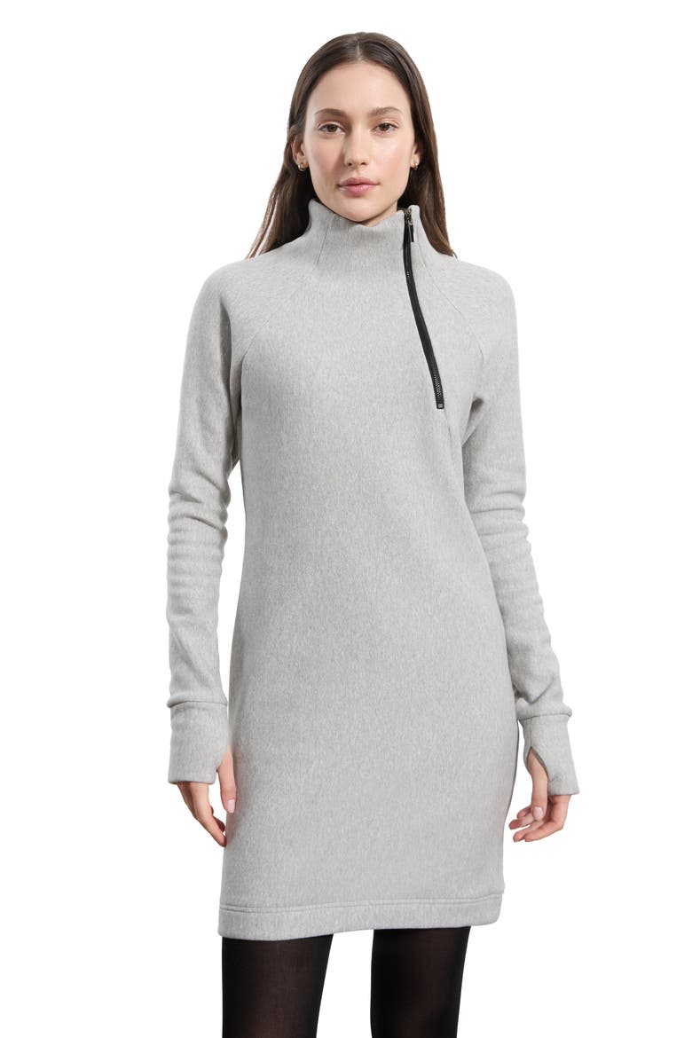 Alani Long Sleeve Sweatshirt Dress, Alternate, color, MELANGE GREY