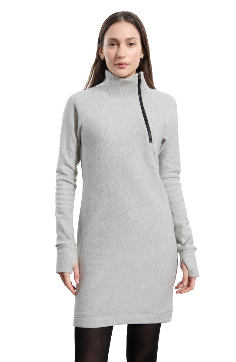 Marcella Alani Long Sleeve Sweatshirt Dress, Alternate, color, Melange Grey