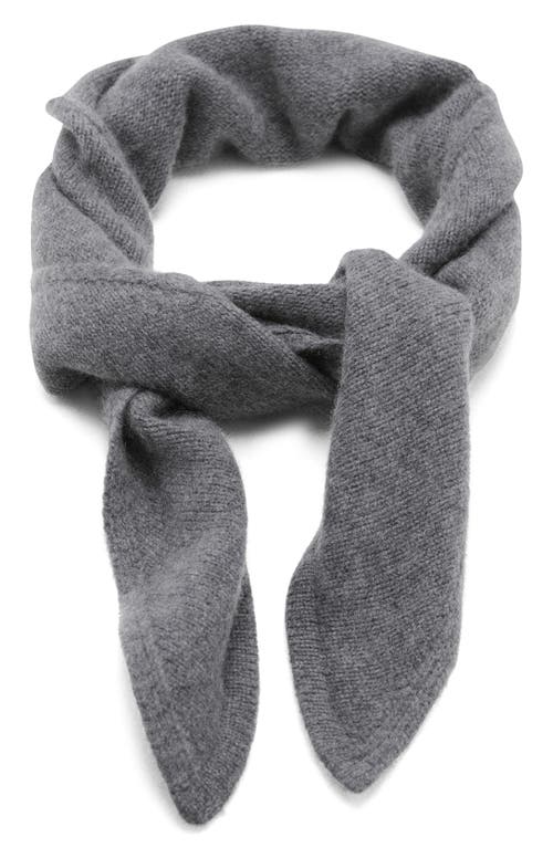 Mango Wool & Cashmere Blend Scarf In Gray