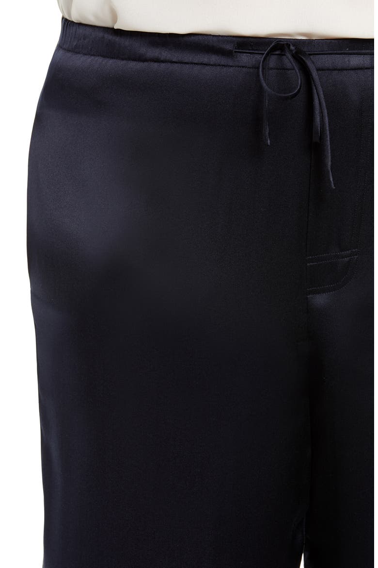 Silk Drawstring Pants, Alternate, color, COASTAL