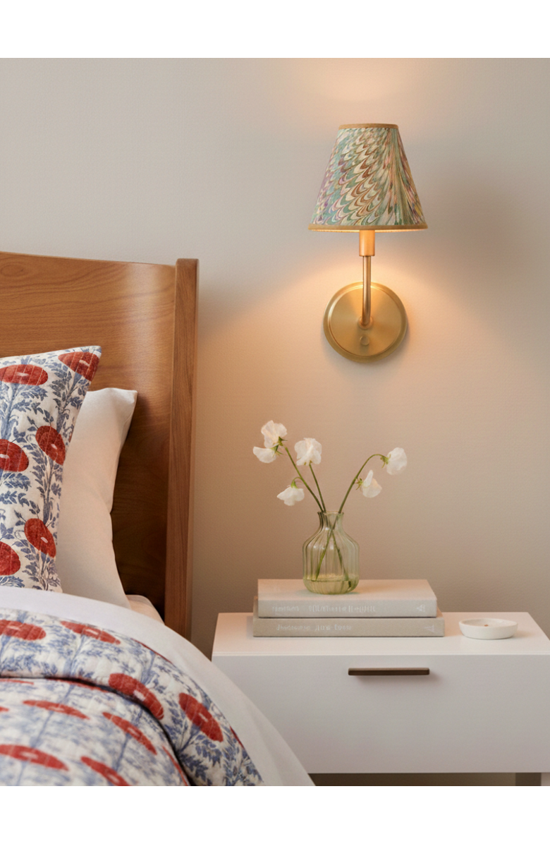 Inner Child Clip On Chandelier Sconce Lampshade, Alternate, color, Flatiron Feather - 6"