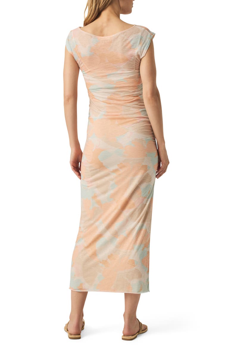 Cheyla Butterfly Print Mesh Maxi Dress, Alternate, color, BELLINI MULTI