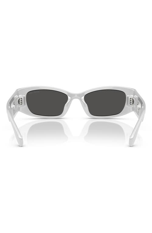 Michael Kors 52mm Irregular Sunglasses In White