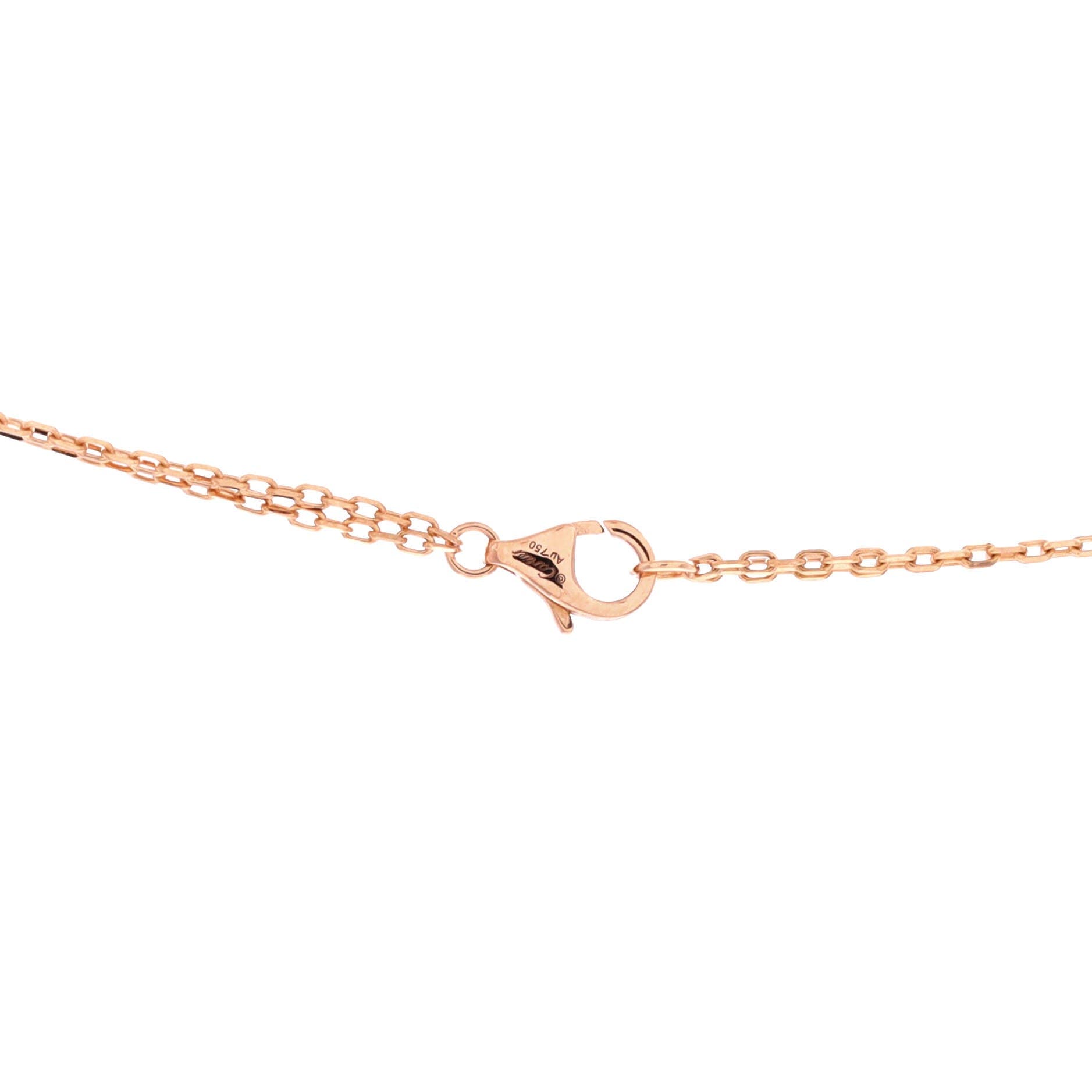 2 Diamonds Love Pendant Necklace 18K Rose Gold and Diamonds, Alternate, color, Metallic Gold