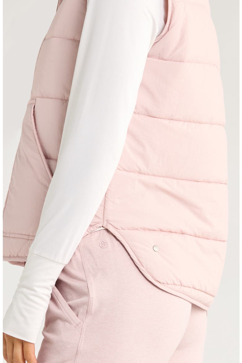 Packable Quilted Vest, Alternate, color, PURPLE LILAC