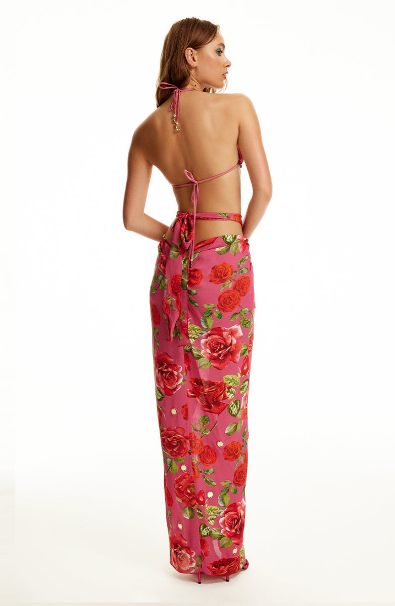 Luna B Vixen Skirt, Alternate, color, Printed Fuchsia