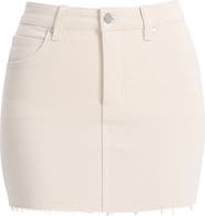 Bayeas Elowen High Waist Raw Hem Denim Skirt