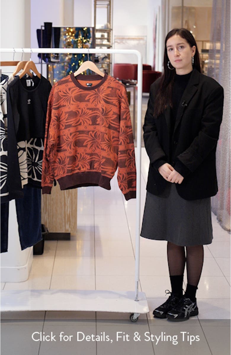 Vida Palms Print Sweatshirt, sales video thumbnail