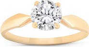 Bliss Diamond Certified 1 1/2Ct Solitaire Diamond Engagement Ring 14k Gold Lab Grown