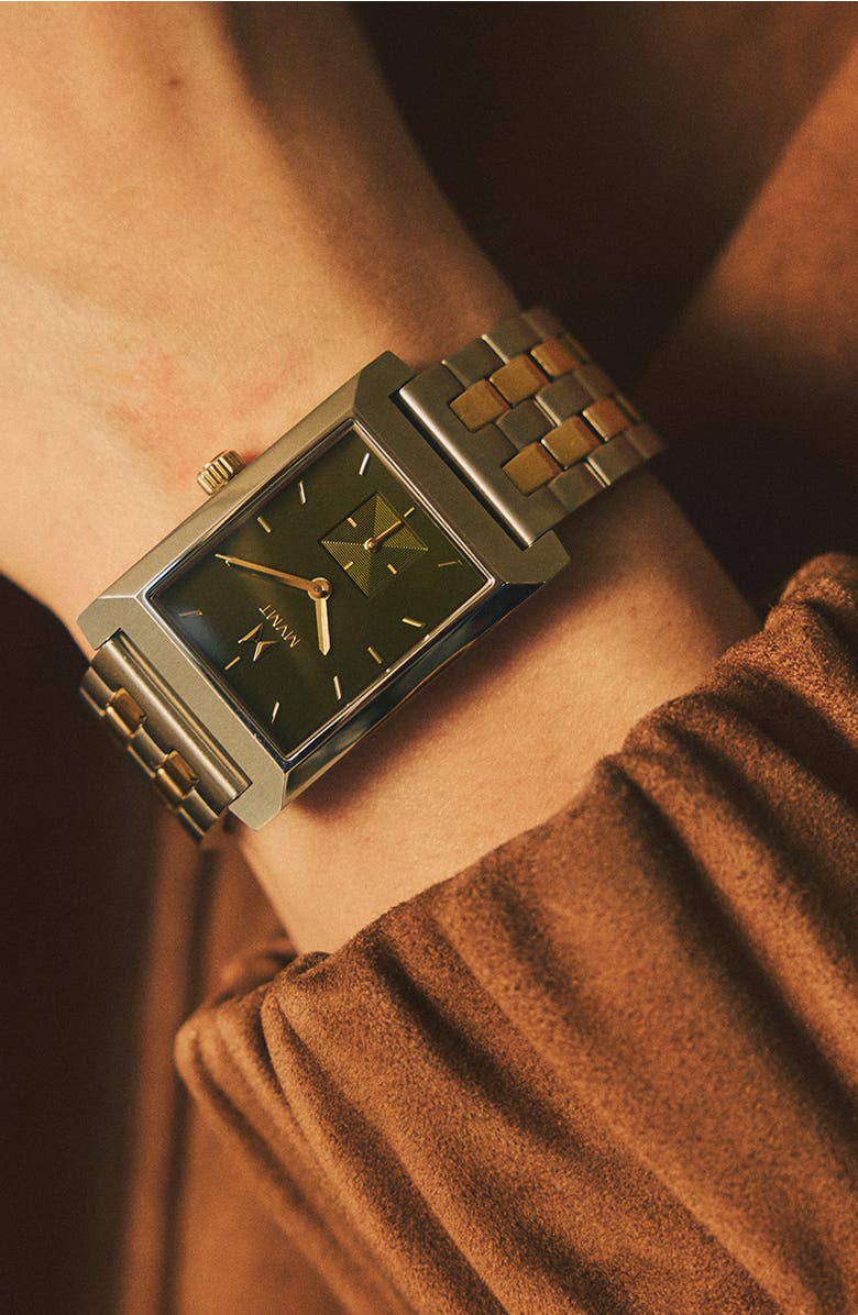 MVMT Newporter Bracelet Watch, 27.5mm, Alternate, color, Two Tone