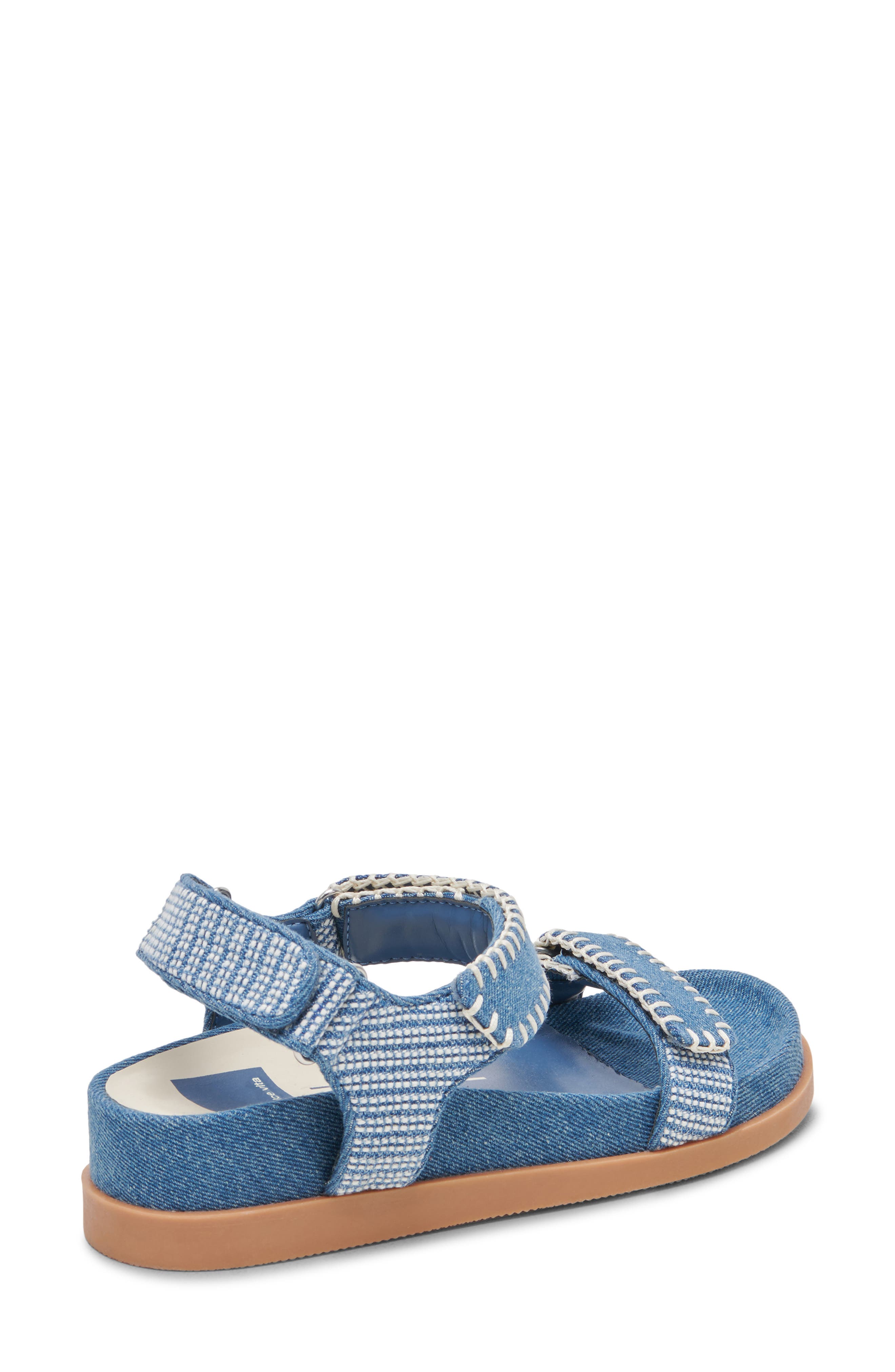 Dolce Vita Senora Stitched Sandal, Alternate, color, Blue Multi
