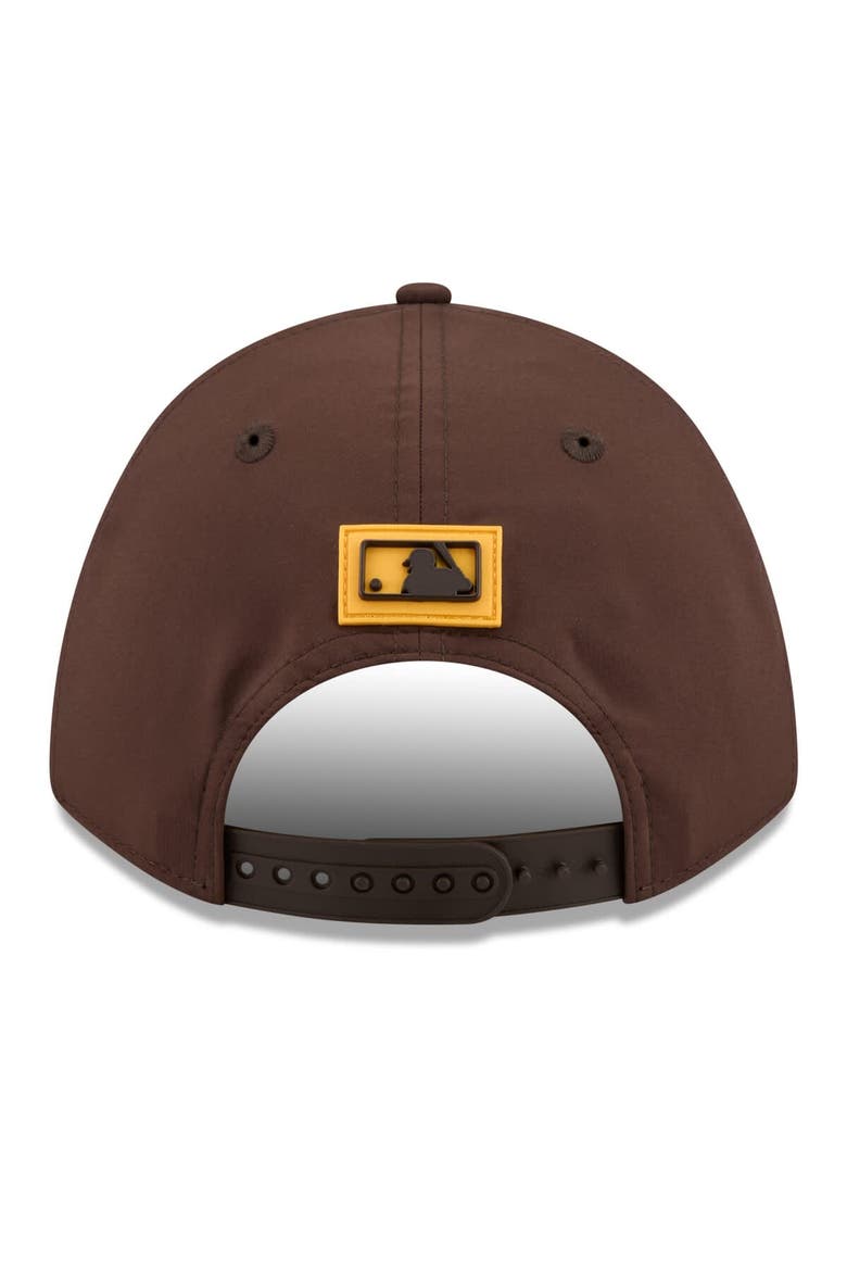 Men's New Era  Brown San Diego Padres 2026 Clubhouse 9FORTY A-Frame Adjustable Hat, Alternate, color, Brown