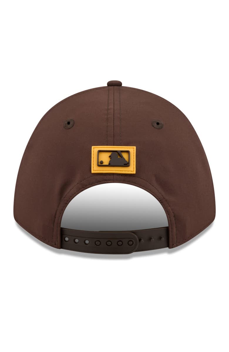 New Era Men's New Era  Brown San Diego Padres 2026 Clubhouse 9FORTY A-Frame Adjustable Hat, Alternate, color, Brown