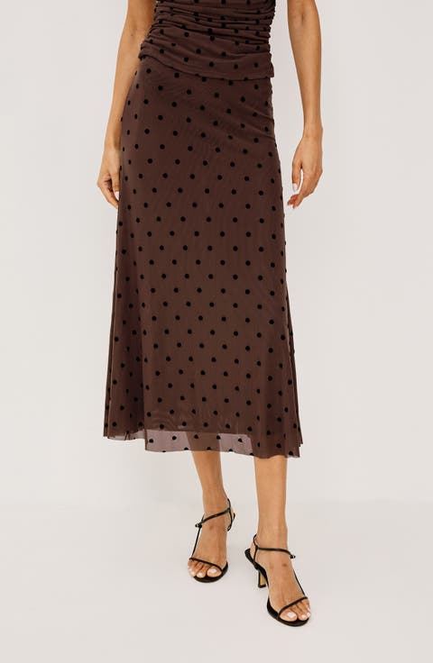 Jordan Mesh Midi Skirt