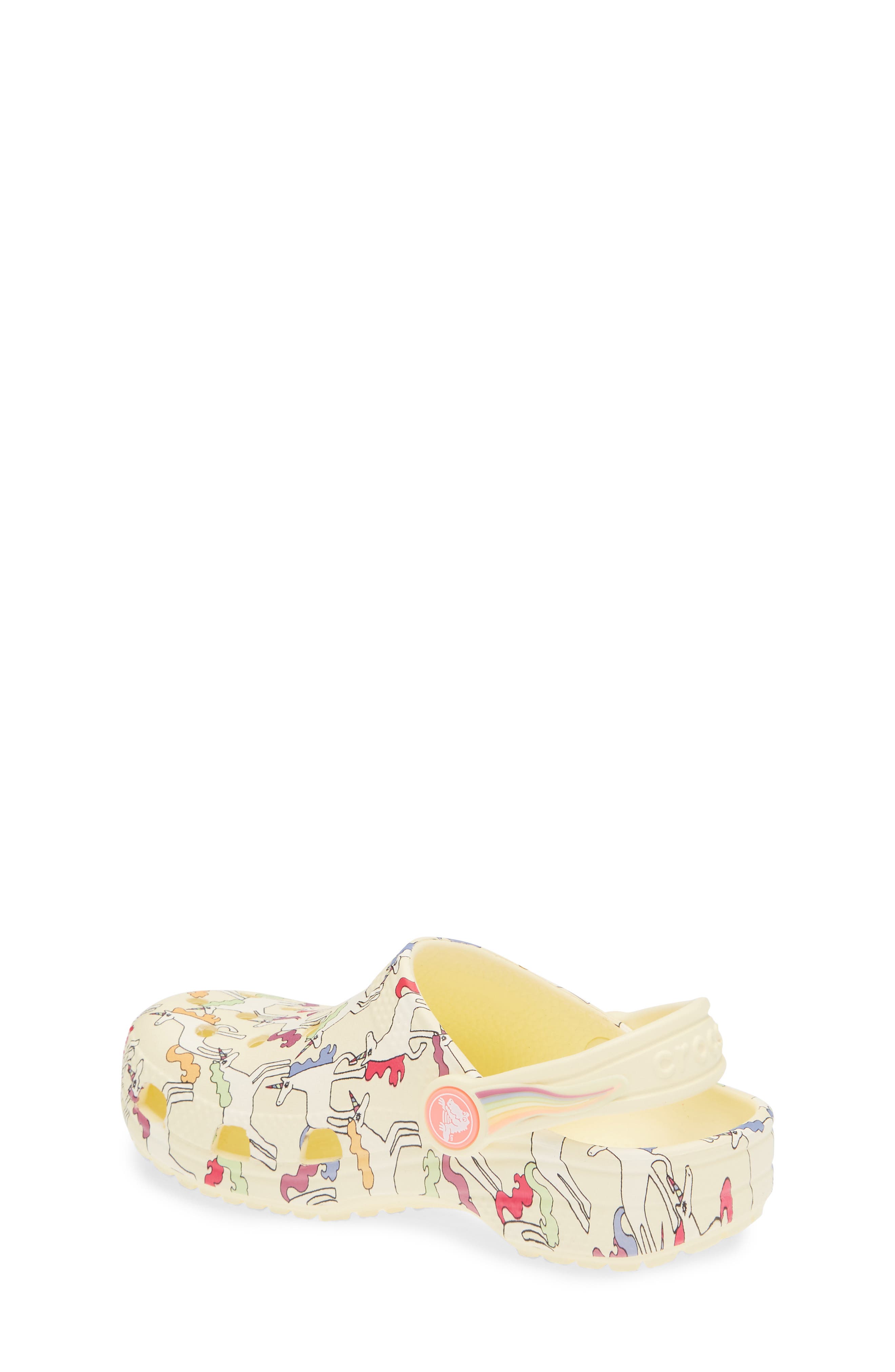 Kids' Classic Unicorn Clog, Alternate, color, YELLOW LIGHT