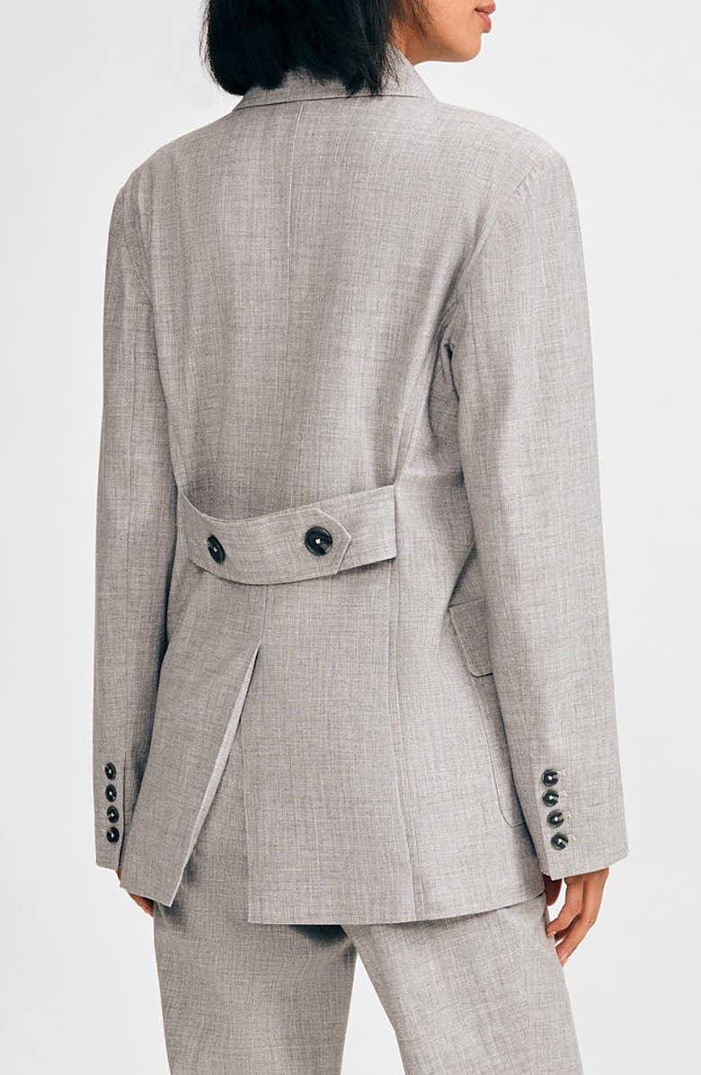 Isaac Mizrahi New York Double Breasted Martingale Blazer, Alternate, color, 