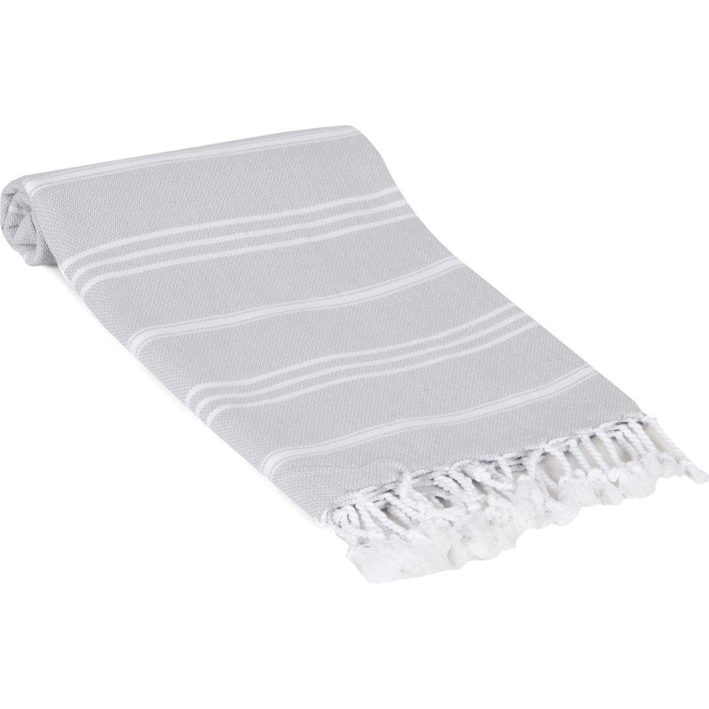 Olive And Linen Olive & Linen Bodrum Turkish Hand / Kitchen Towel In Gray
