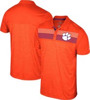 COLOSSEUM Men's Colosseum Orange Clemson Tigers Big & Tall Langmore Polo