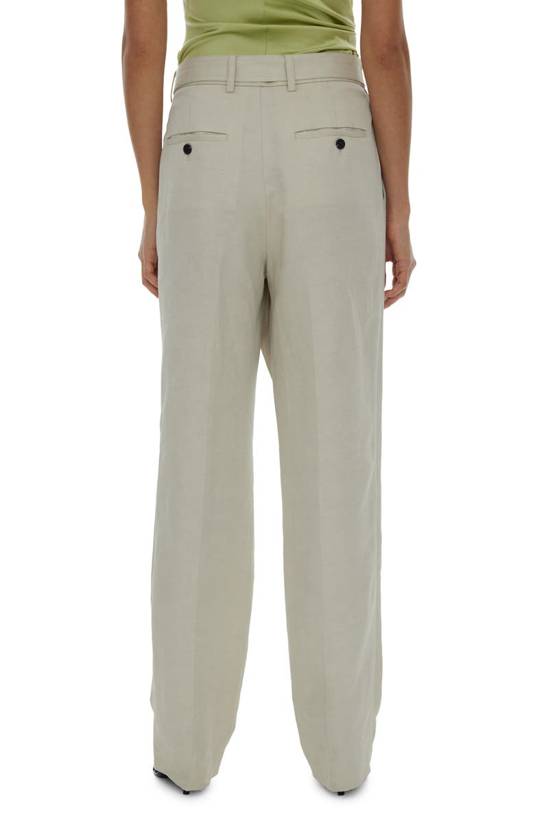 Helmut Lang Belted Faux Wrap Pants, Alternate, color, 