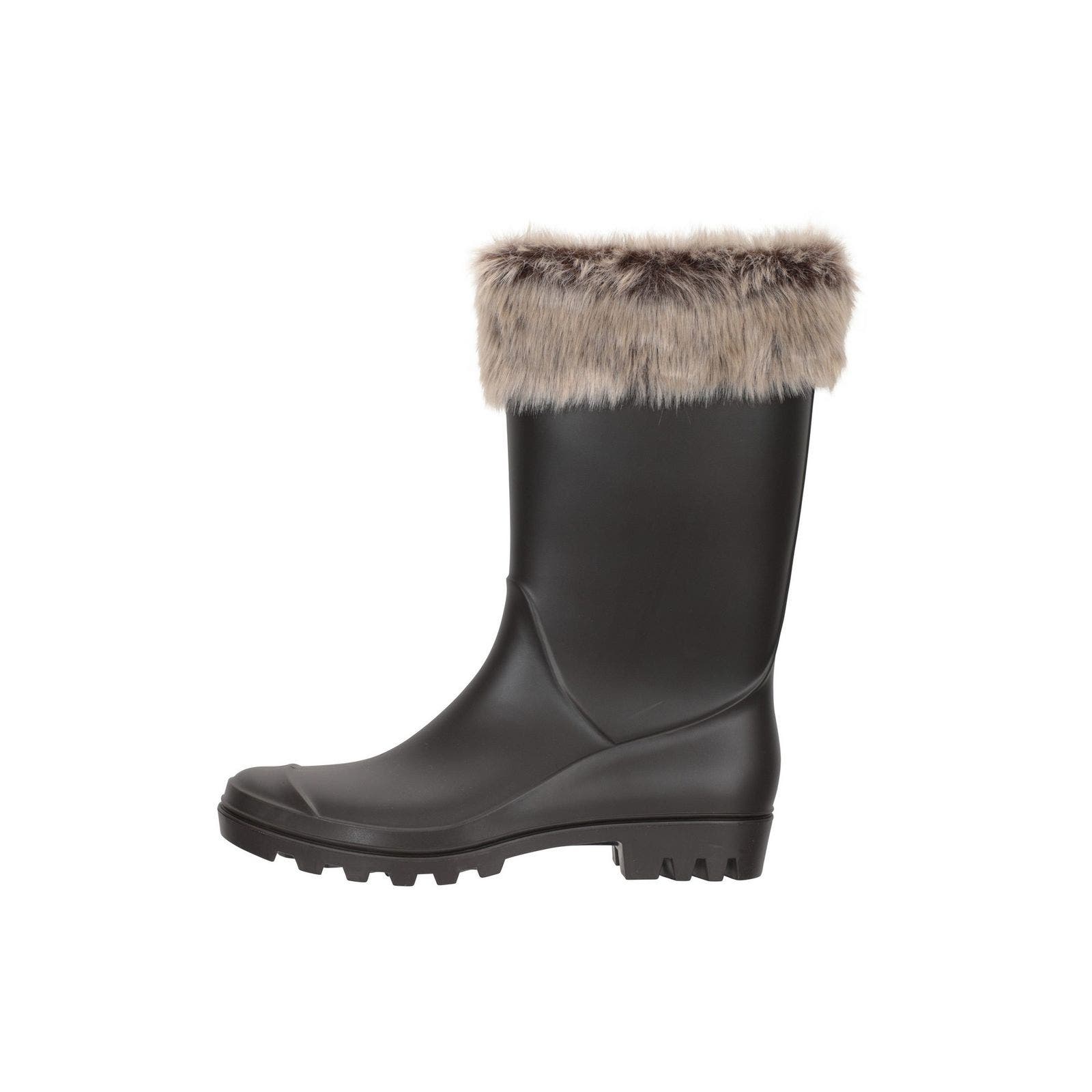 Faux Fur Lined Galoshes, Alternate, color, Beige