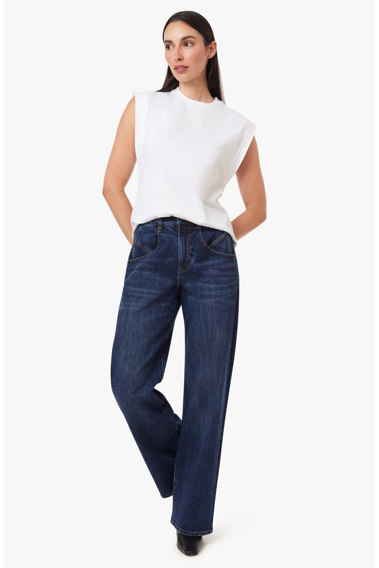 Blaine High Waist Straight Leg Jeans, Alternate, color, BAYOU