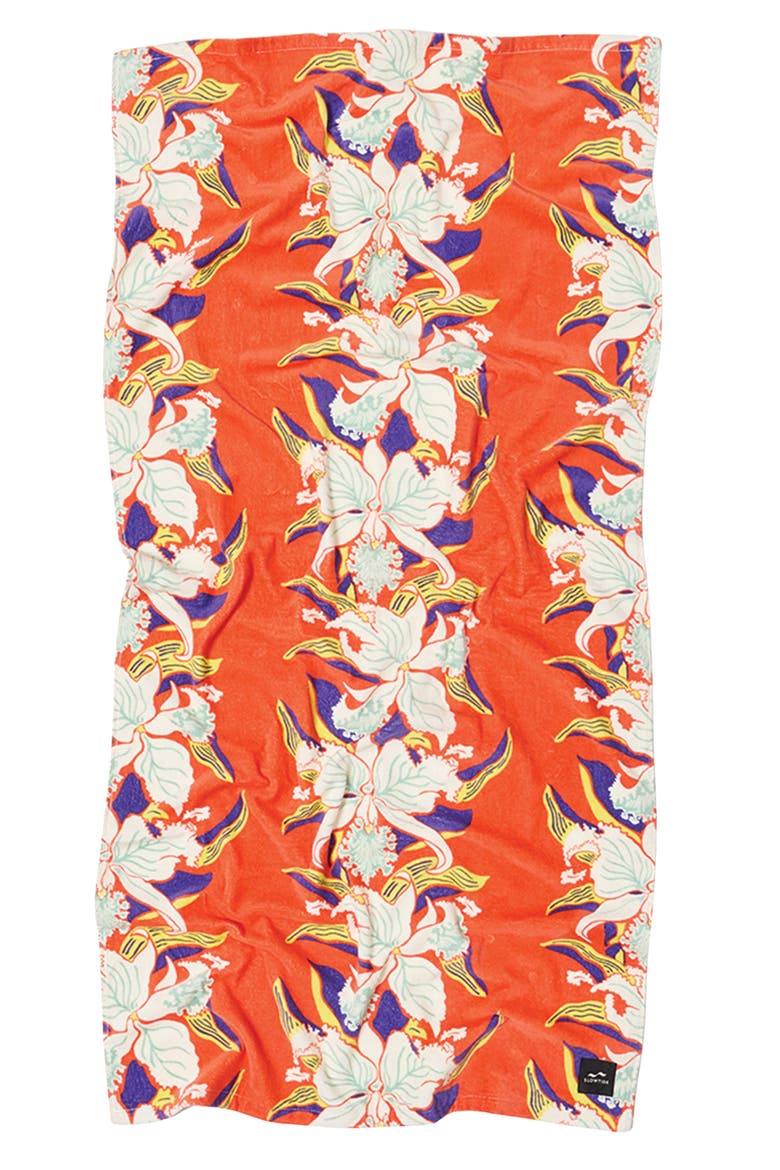 Orchid Beach Towel, Main, color, GUAVA