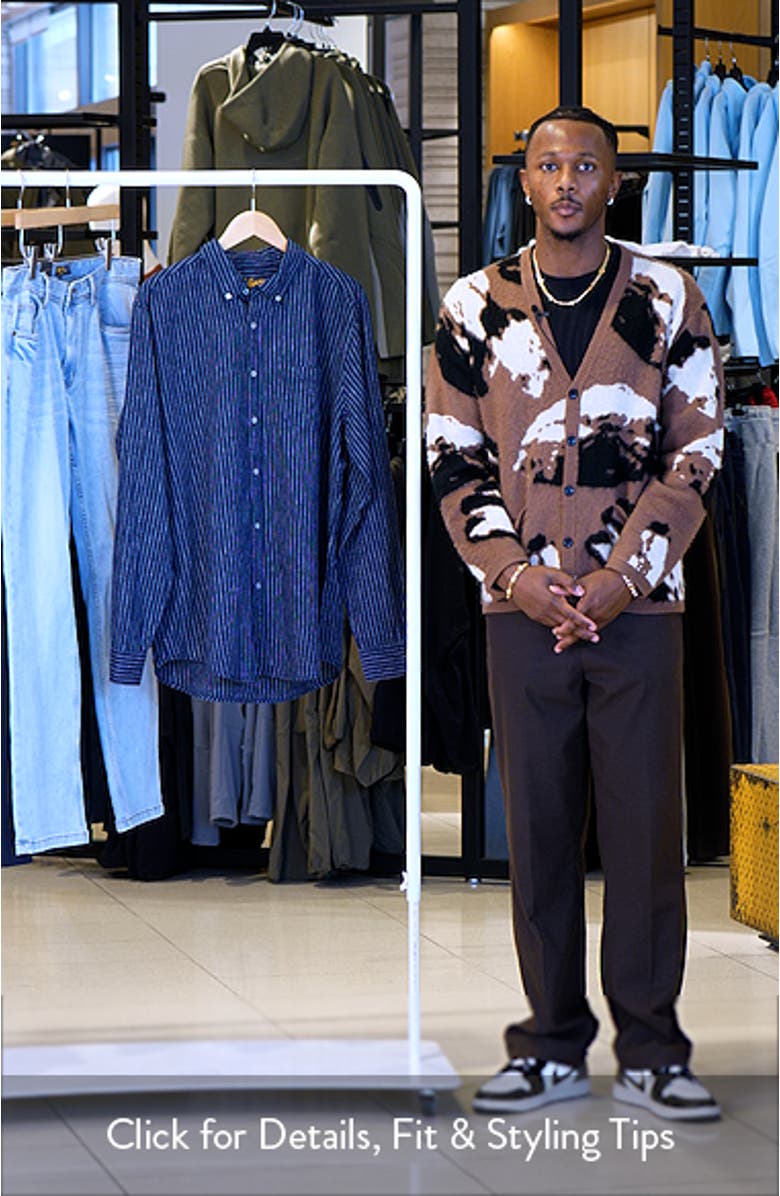 Regular Fit Capri Stripe Linen & Cotton Button-Up Shirt, sales video thumbnail