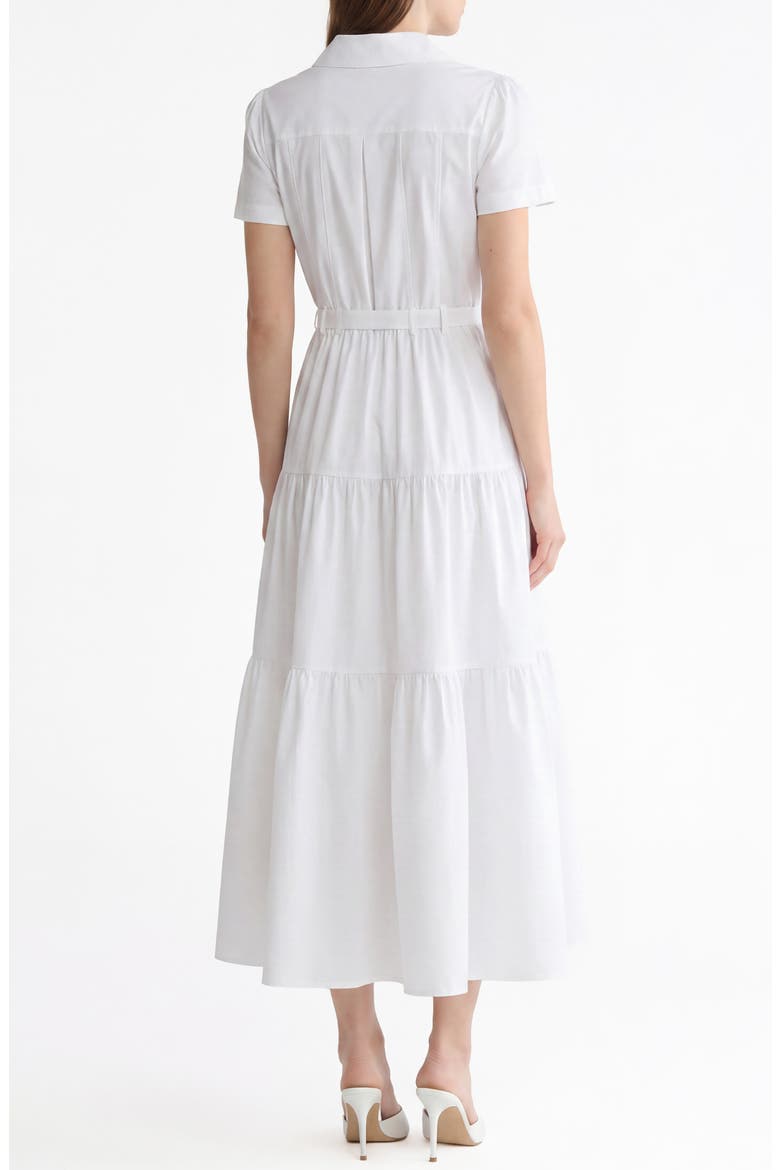Hailey Western Maxi Shirtdress, Alternate, color, WHITE