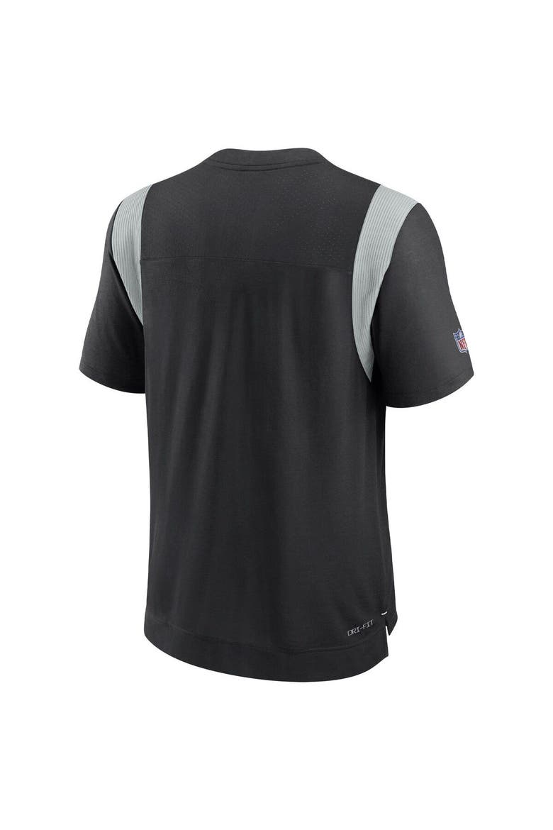 Men's Nike Black Las Vegas Raiders 2022 Sideline Tonal Logo Performance Player T-Shirt, Alternate, color, Black