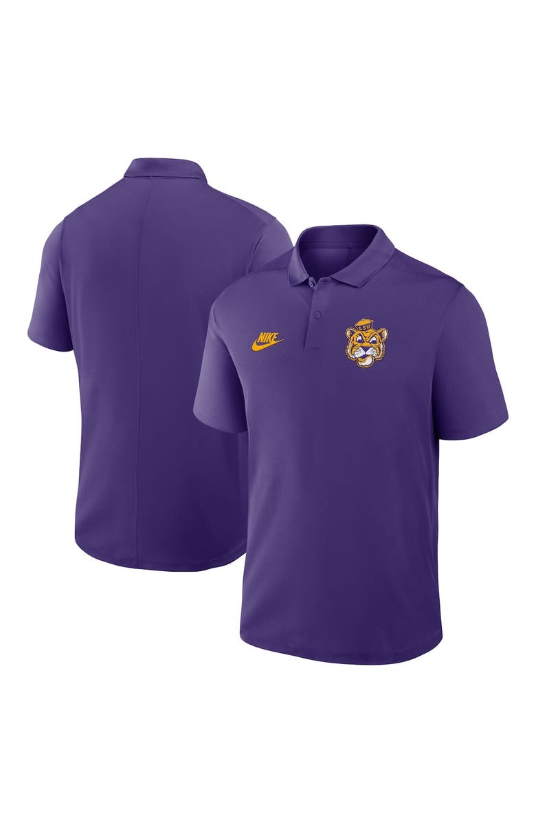 Nike Men's Nike Purple LSU Tigers Primetime Victory Legacy Vault Logo Performance Polo, Main, color, Purple