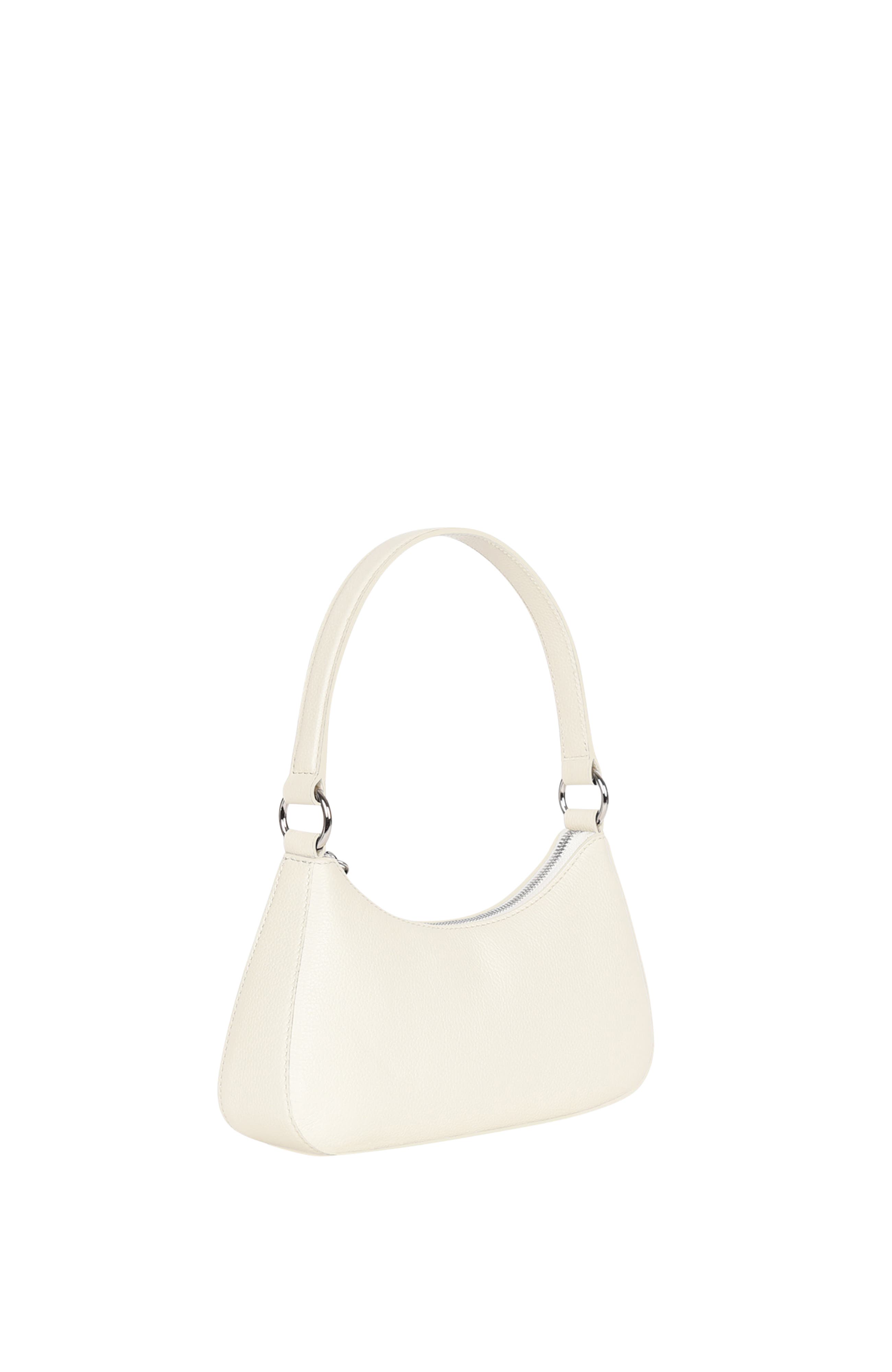 HYER GOODS Upcycled Leather Mini Shoulder Bag, Alternate, color, White