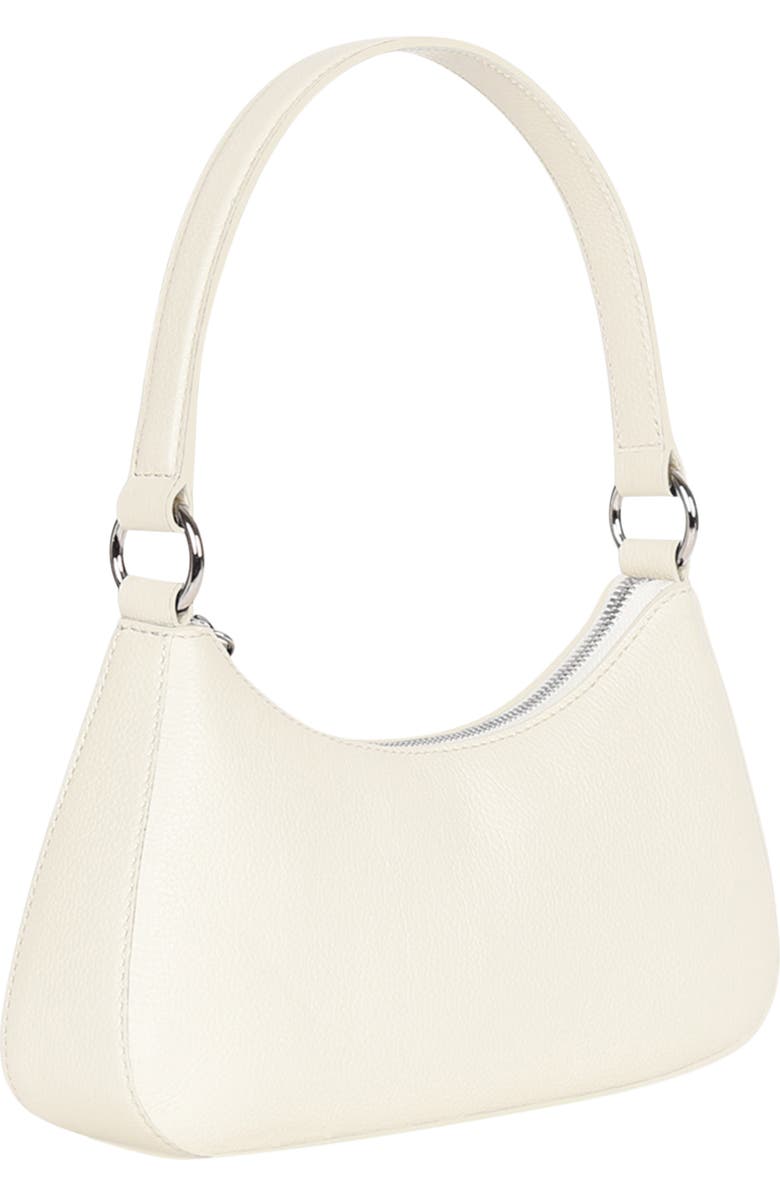 HYER GOODS Upcycled Leather Mini Shoulder Bag, Alternate, color, White