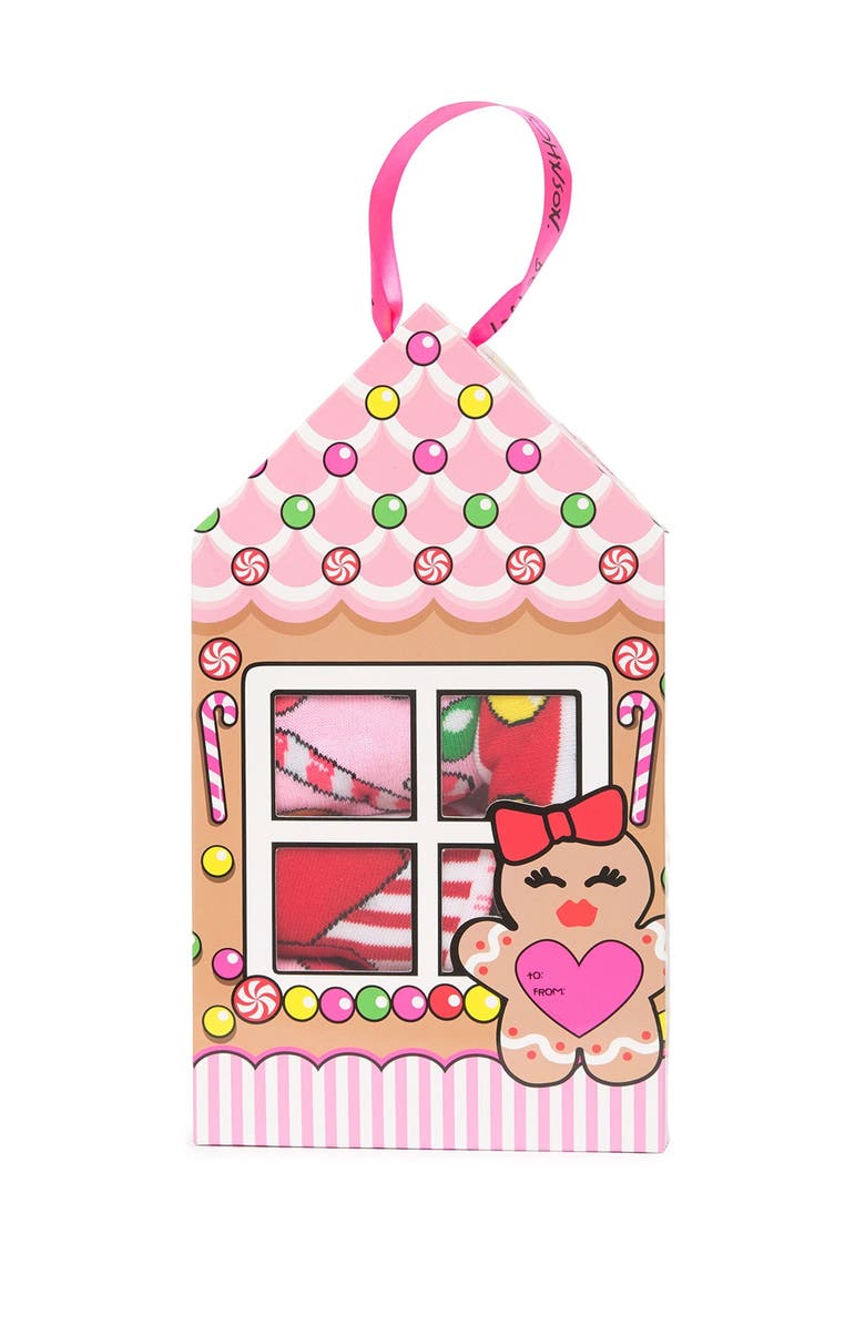 Betsey Johnson Mixed Print Low Cut Socks - Pack of 6, Alternate, color, 