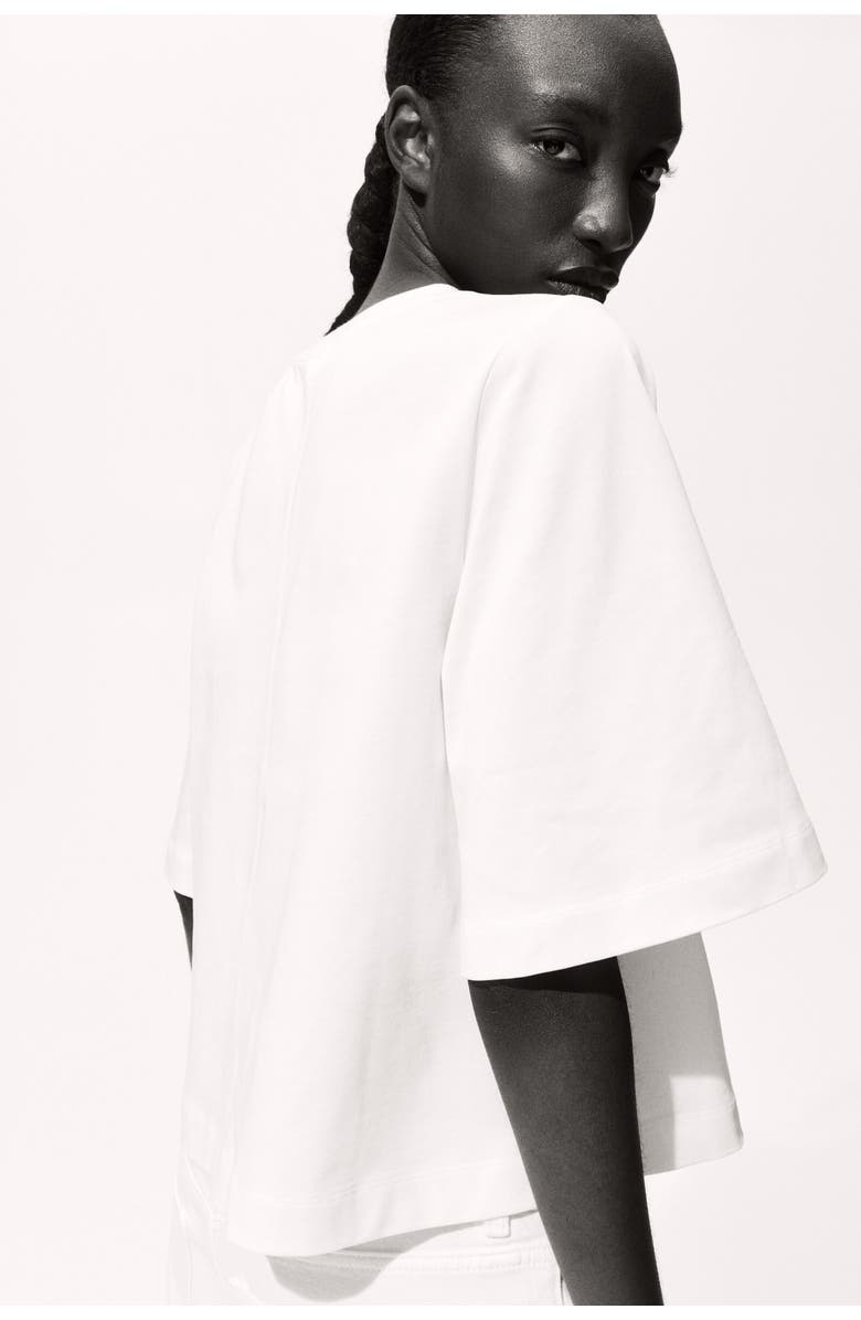 H&M Pima Cotton Top, Alternate, color, Ivory