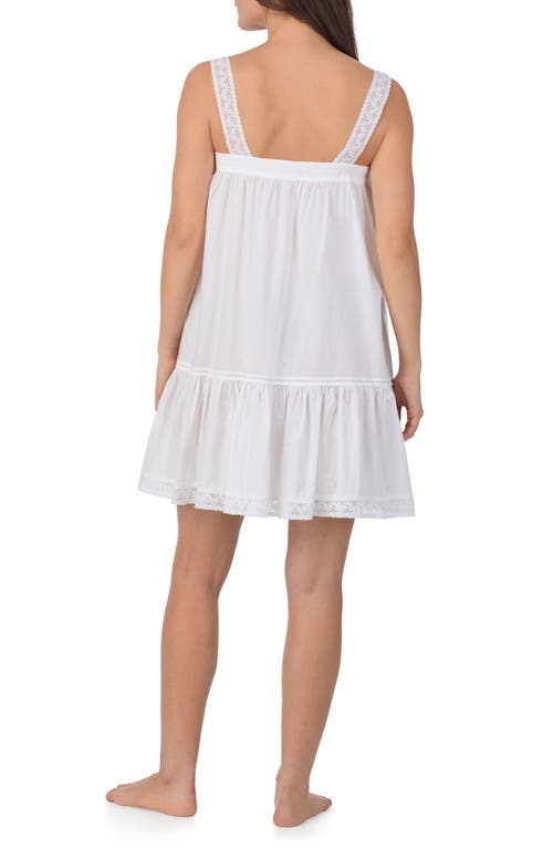 Eileen West Sleeveless Cotton Lawn Short Nightgown