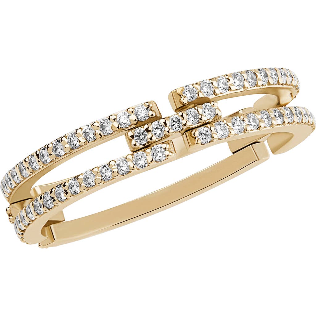 Lana Tag Link Moveable Diamond Ring In Yellow Gold
