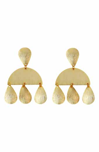 Brished Teardrop Earrings